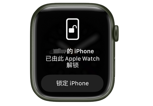 大涌镇苹果手机维修分享用 AppleWatch 解锁配备面容 ID 的 iPhone方法 