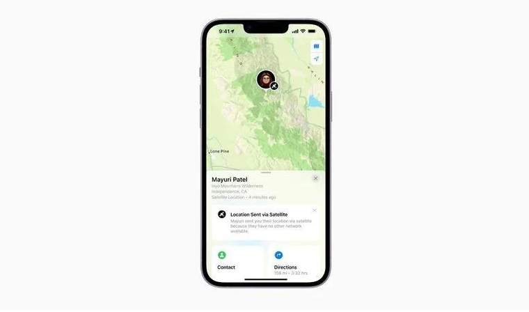 大涌镇苹果14维修分享iPhone14系列中 FindMy功能通过卫星分享位置方法教程 